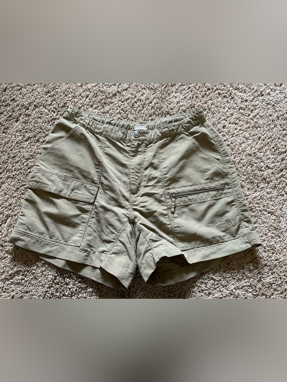 The North Face Cargo Hiking Shorts Sz M Utility Camping Travel Nylon Outdoor